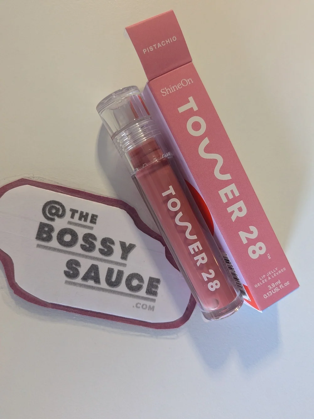 Tower 28 Beauty Shine On Lip Jelly in Pistachio Pink NWT